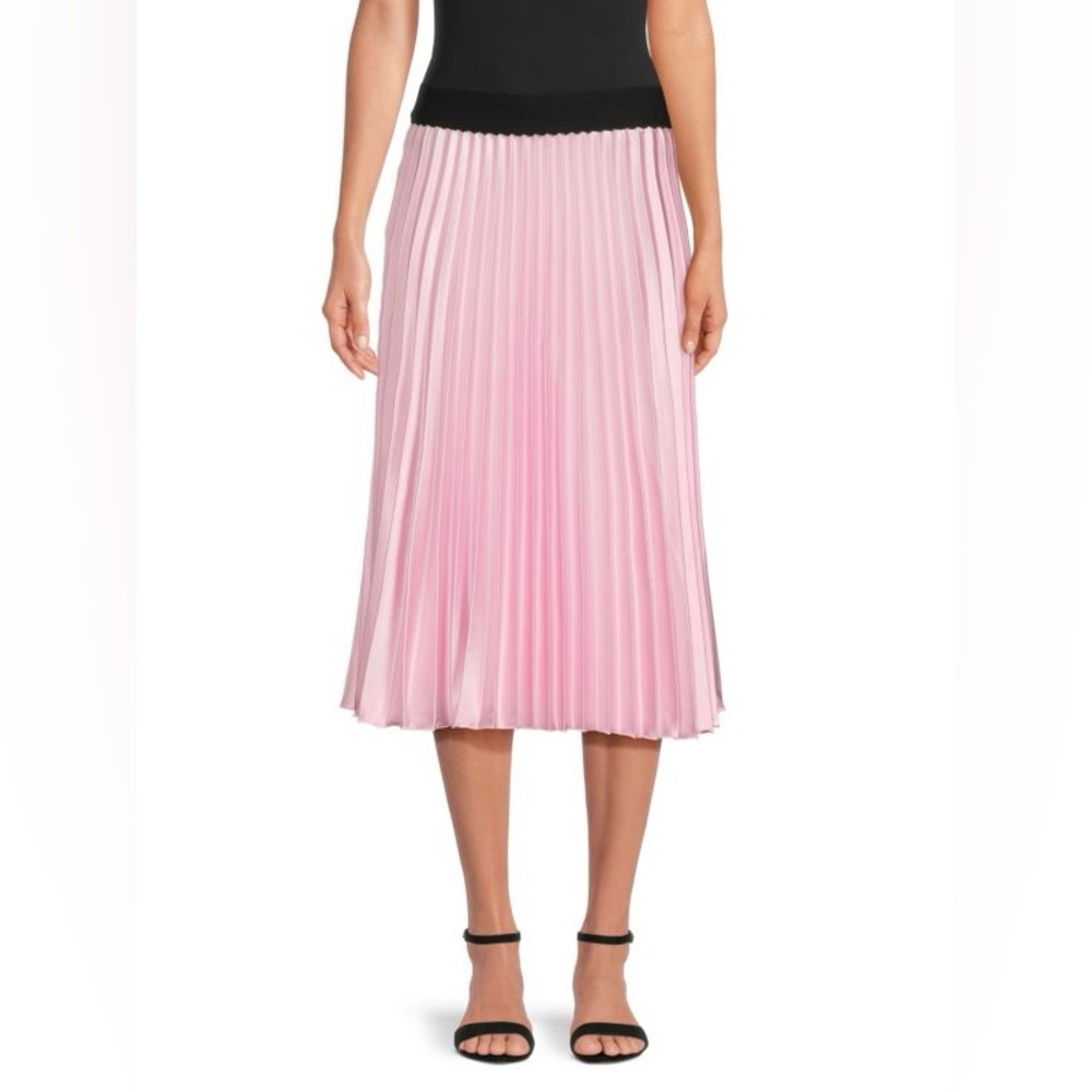 LOVE ADY Pleated Midi A Line Skirt Large